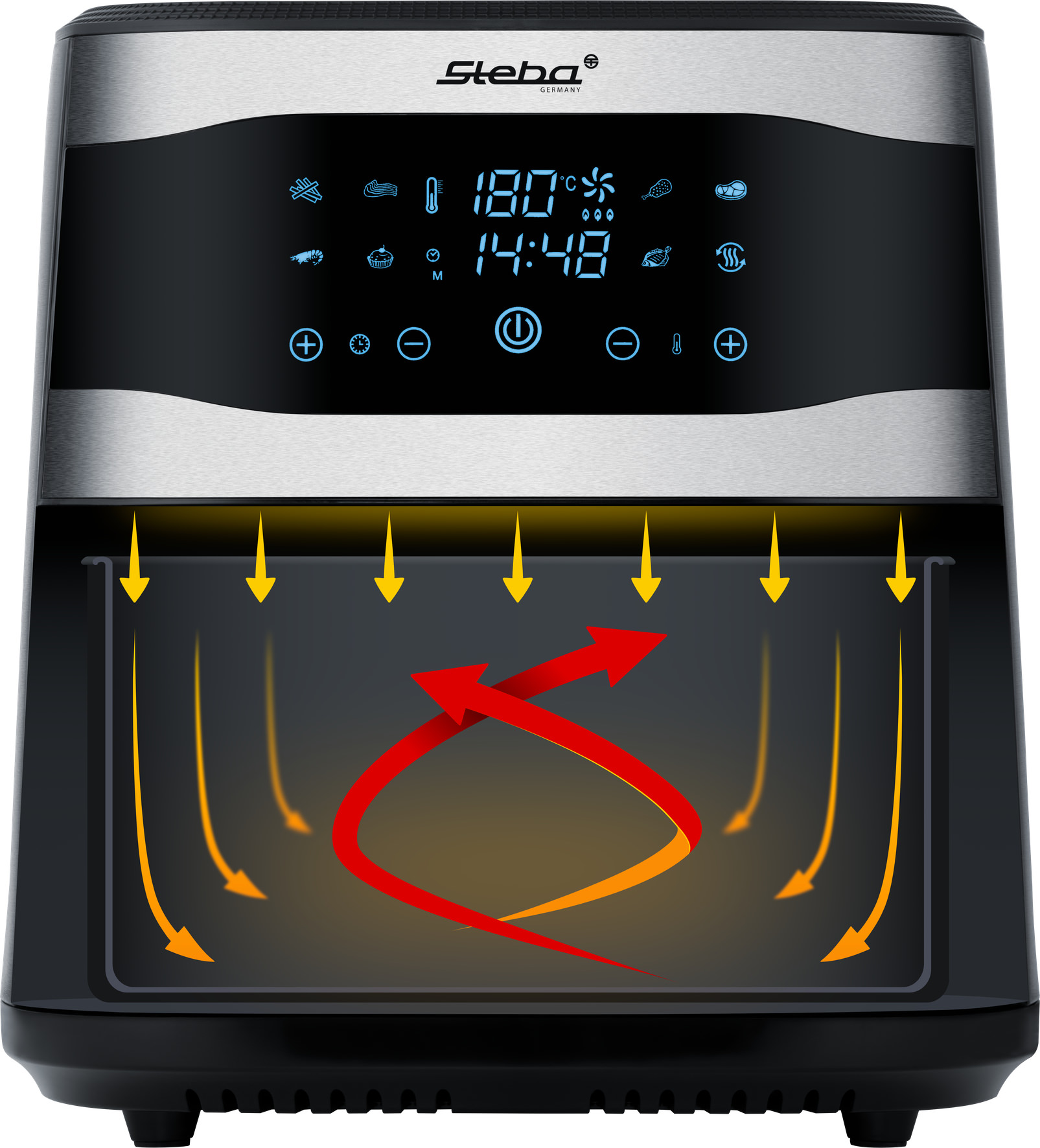 Steba Airfry Family 8 L timer 80-200°C Steba Airfry Family 8 L timer 80-200°C